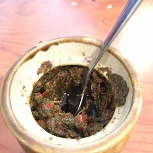 Homemade gongura pickle from amma