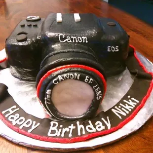 a camera cake