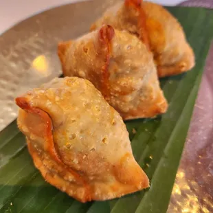 Corn samosa, super good and cheesy