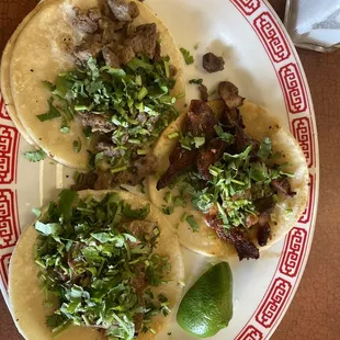 Street tacos!! Super delicious!