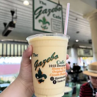 Virgin Peach ice cream daiquri