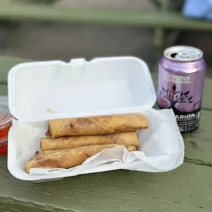 Anita&apos;s Eatz Lumpia and Cider from the bar 9-15-23