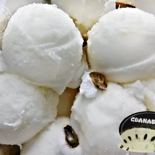 Guanabana! A healthy and beneficial fruit made to an ice cream.