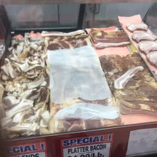Meat at times is old...