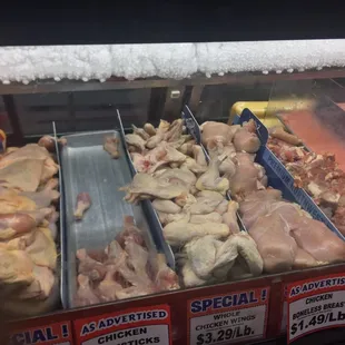 a variety of chicken