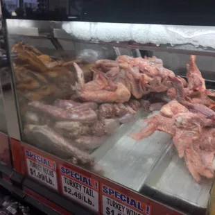 a variety of meats