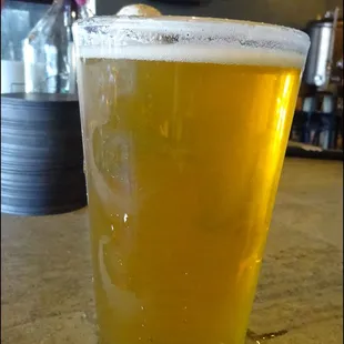 My first pour was a pint of #9 from the menu, "Good Company IPA," which is a classic West Coast IPA.