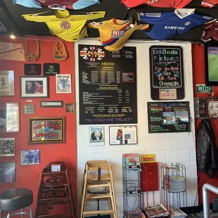 Inside the restaurant