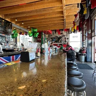 a man sitting at the bar