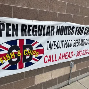 open regular hours sign