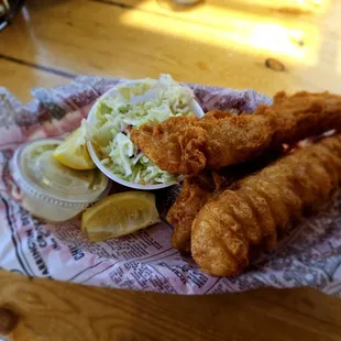 Cod Half Order with Cole Slaw