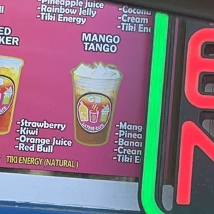 Mango tango drink