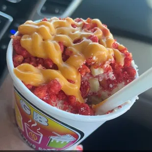 Hot Cheetos esquites