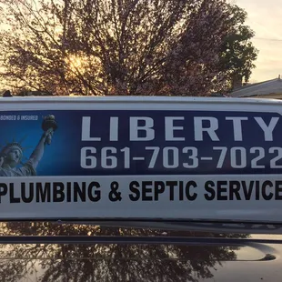 Side view of van with decals installed