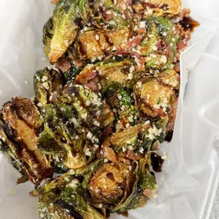 Bacon Parmesan Brussels Sprouts