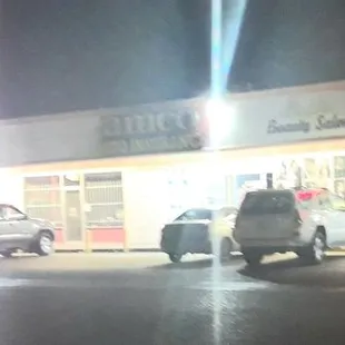 Day, or night, be aware of your surroundings as this is a very dodgy strip mall.