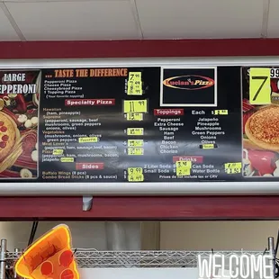 menu and prices