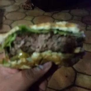 Look how thick this patty is! Insane this is only 5.50