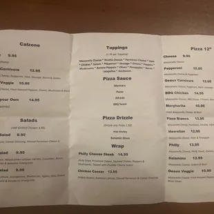 Menu part 2