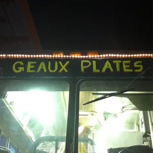 the interior of a food truck