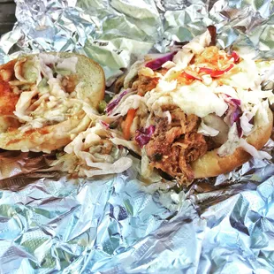 Pork slider sample. Dat cole slaw doe