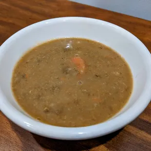 January 7 2022; Lentil soup (M, $8).