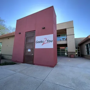 Front view of our new building
