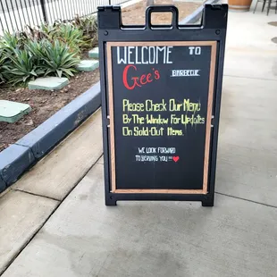 Welcome sign