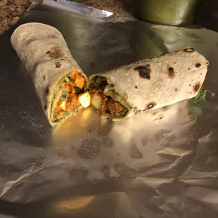 Paneer kathi roll