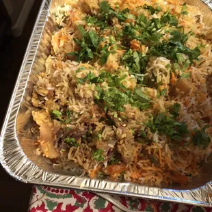 Vegetable dum ki biryani