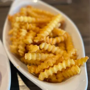 a hot dog and fries