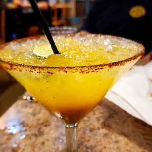 Mango margarita is huge, comes with 2 shots!!!