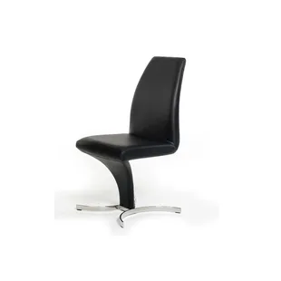 Nix - Modern Black Leatherette Dining Chair (Set of 2)