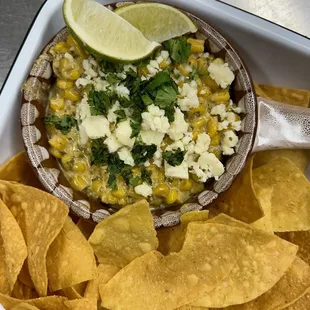 Mexican elote corn dip
