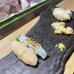 Omakase - scallop and squid course