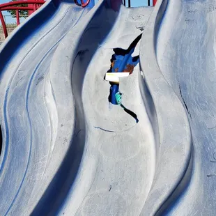 Cracked slide.
