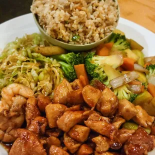 Shrimp &amp; Chicken Hibachi w/ Fried Rice