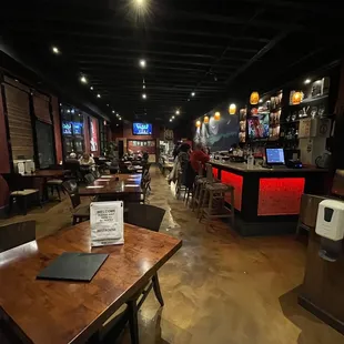 the interior of a restaurant