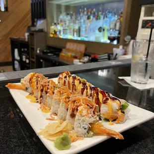 Samurai Roll (left) and East Coast Roll (right)