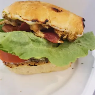 Roasted Chicken Focaccia Sandwich