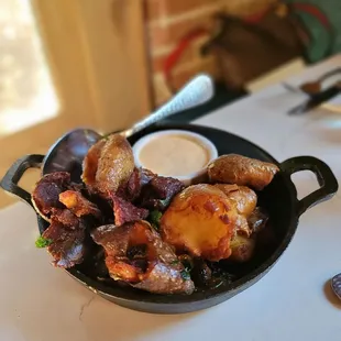 a plate of food on a table