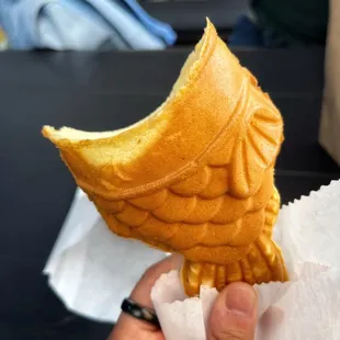 Taiyaki. I recommend getting with ice cream.