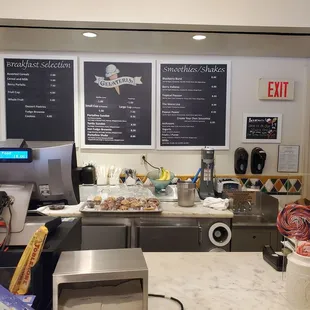 the counter area