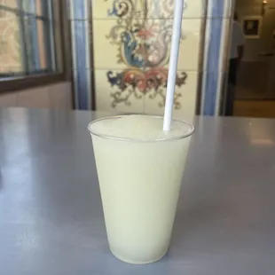 a glass of milk