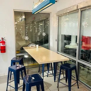 Seating area by front window