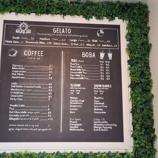 the menu