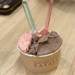 Strawberry and hazelnut