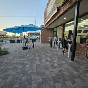 Outside