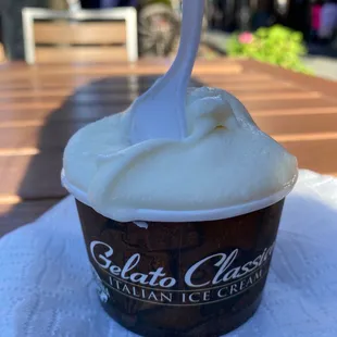 a spoon sticking out of it