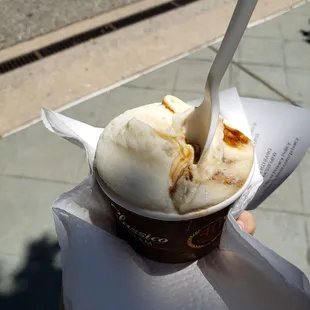 Lychee and cream brulee